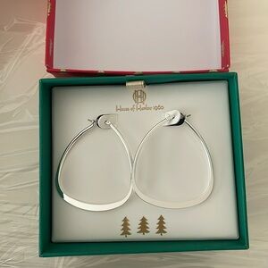 House of Harlow Silver hoop earrings